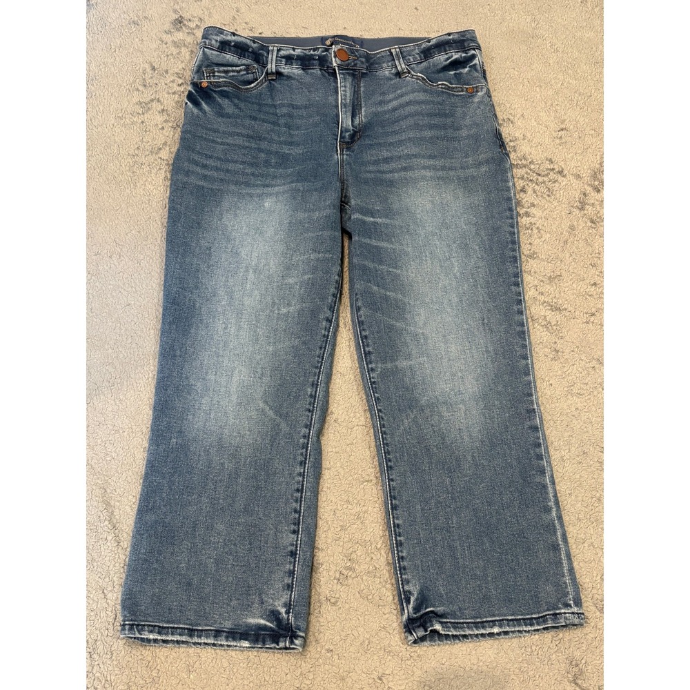 Democracy Ab'solution Straight Leg Jeans Medium Wash Blue Denim 12P BP83001XME
